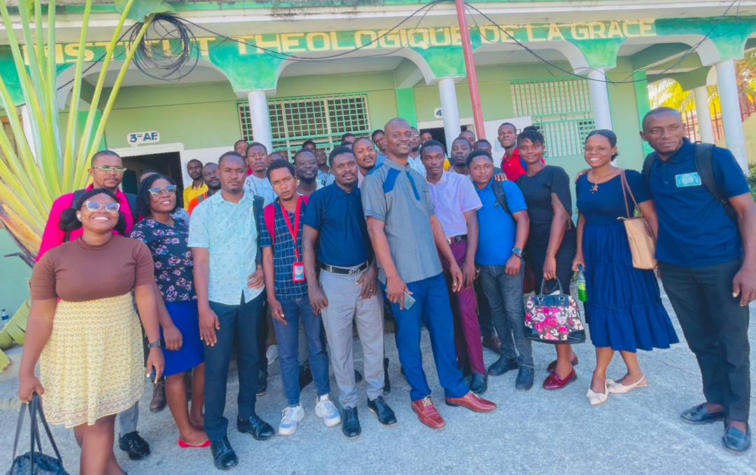 School field trip — children exploring Haitian history